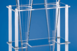 ENS03.5020 Gestell für 2 Imhof Trichter Kunststoff